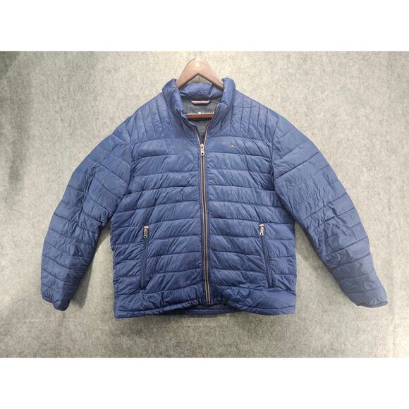 TOMMY HILFIGER PACKABLE PUFFER JACKET MENS‎ XL - Picture 1 of 12